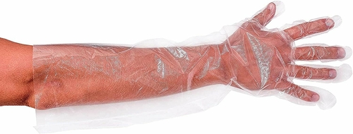 Disposable Food Gloves 22", Pack of 1000 Clear Plastic Gloves for Food