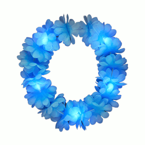 Blinkee A1350-1 Light Up Flashing Blue Flower Angel Halo Crown Headban