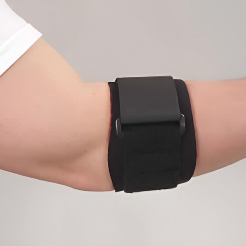Nylon Tennis Elbow Support Adjustable Compression Support-BLACK