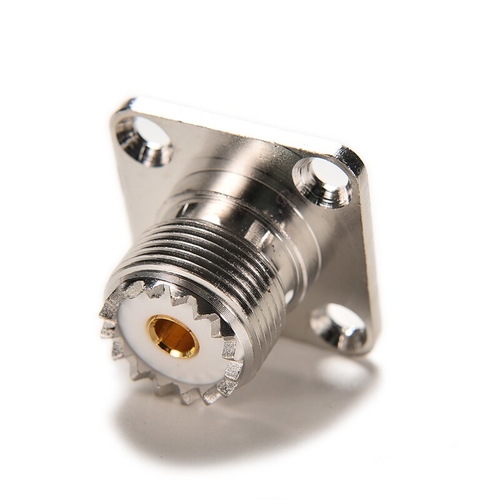 1PC So239 Uhf Female Jack 4 Hole 25mm Flange