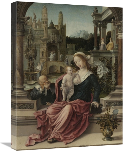 18 x 24 in. The Holy Family Art Print - Jan Gossaert - Mabuse