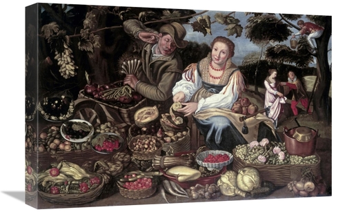 Global Gallery GCS-281814-22-142 22 in. A Fruit Cuisine & Vegetable Cu