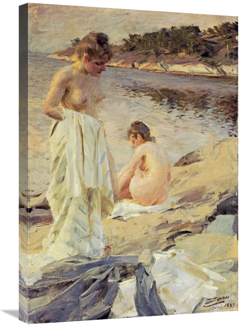 Global Gallery GCS-267612-30-142 30 in. Les Baigneuses Art Print - And