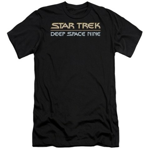 Trevco Star Trek-Deep Space Nine Logo - Short Sleeve Adult 30-1 Tee - 