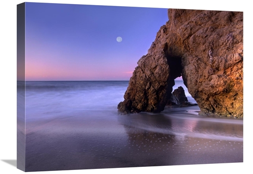 Global Gallery GCS-396785-1824-142 18 x 24 in. Sea Arch & Full Moon Ov