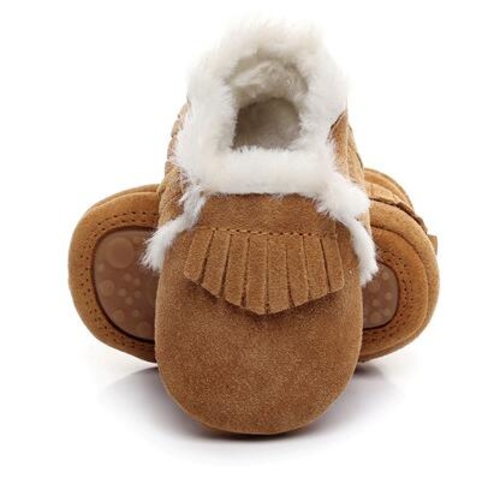 2019 Winter Warm Hard Sole with fur boots Genuine