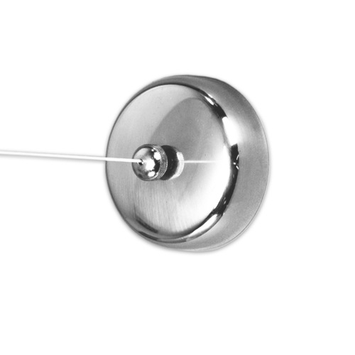 Homz 6404651 8 ft. White Plastic Retractable Clothesline