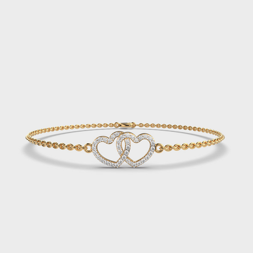 Rejoicing Hearts Diamond Bracelet