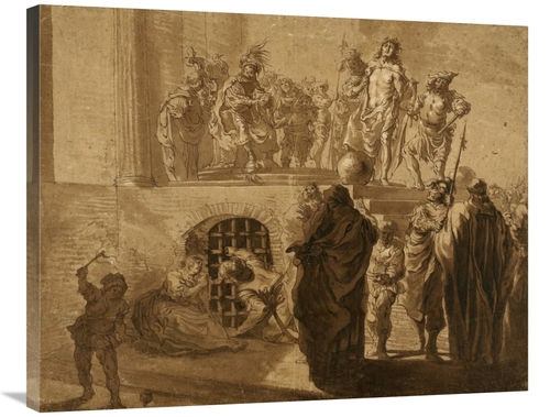 Global Gallery GCS-456111-2835-142 28 x 35 in. Christ Before Pilate Ar