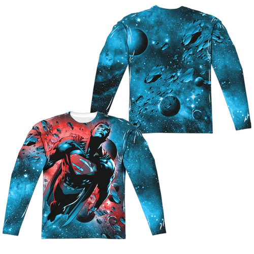 Trevco SM2191FB-ALPP-6 Superman & Red Sun Front & Back Print Adult Pol