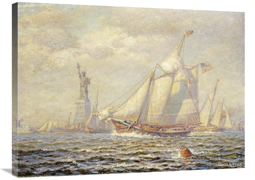 Global Gallery GCS-268608-36-142 36 in. New York Harbor Art Print - Ja