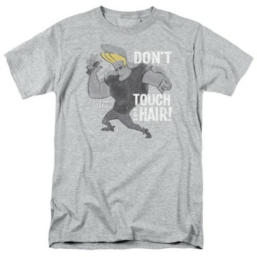 Trevco Johnny Bravo-Hair - Short Sleeve Adult 18-1 Tee - Athletic Heat