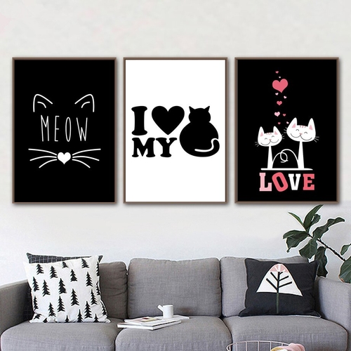 Black White Cat Love Quotes Nordic