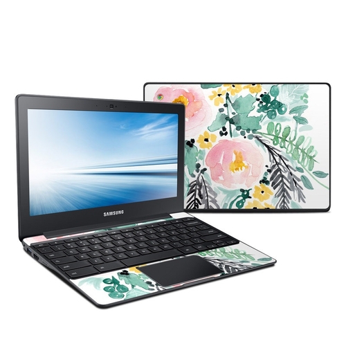 DecalGirl SCB2-BLUSHEDFLOWERS Samsung Chromebook 2 Skin - Blushed Flow