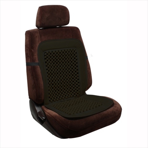 Pilot Automotive SC-277E Velvet Bead Seat Cushion - Black