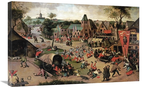 Global Gallery GCS-266431-30-142 30 in. A Carnival on the Feastday of 