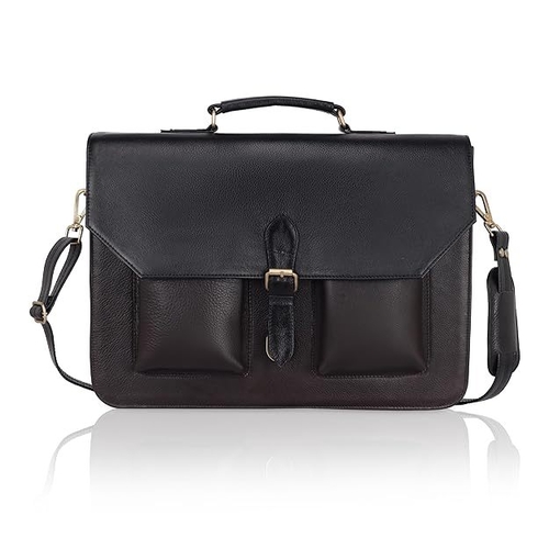 Pure Natural Leather Office Bag Durable Professional Briefcase Best
