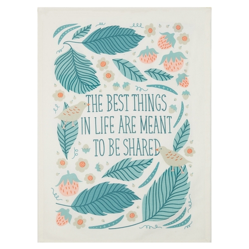 Peking Handicraft 04EO88C 18 x 25 in. Bird Song Kitchen Towel - Pack o