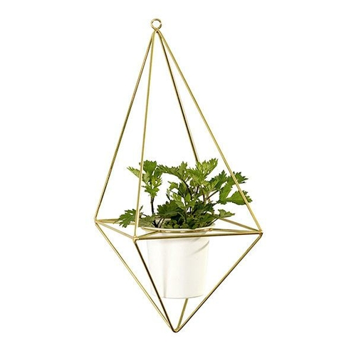 Dimo Metal Pot Plant Hanger Gold