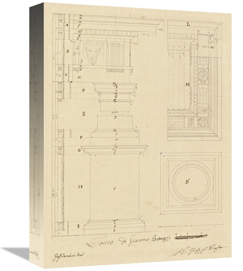 Global Gallery GCS-453969-1216-142 12 x 16 in. Plate 13 for Elements o