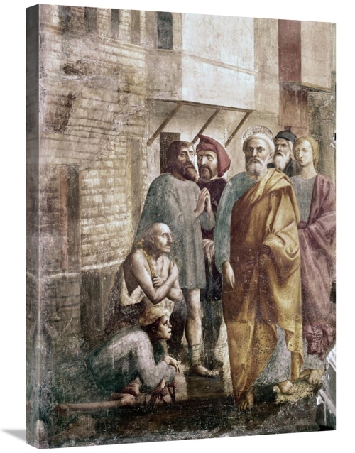 Global Gallery GCS-278416-30-142 30 in. St. Peter Healing the Sick wit