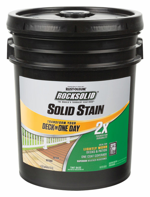 Rocksolid 1694736 4.53 gal Rust-Oleum 2X Solid Color Water-Based Deck 