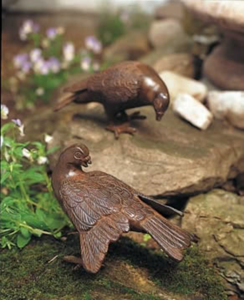 Achla DOV-01 Antiqued Bronzed Doves Pair