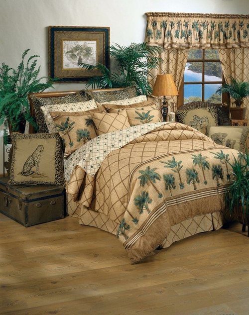 Kona - Polycotton - Modern Tropical Snazzy Comforter Set for Bedding