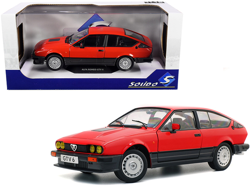 1984 Alfa Romeo GTV 6 Alfa Red 1/18 Diecast Model Car by Solido
