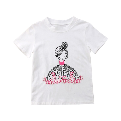 Fashion Kids Baby Toddler Girls Short Sleeve