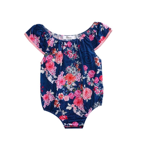 Babies Summer Floral Bodysutis Newborn Infant Baby