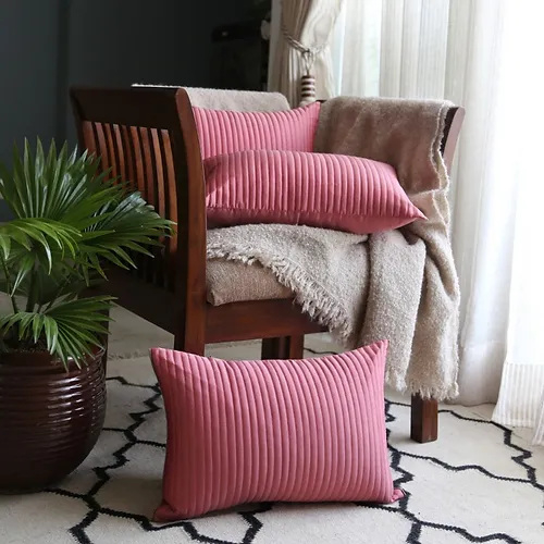 intricately quilted lilac cushions