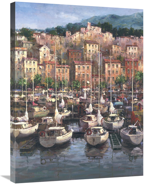 Global Gallery GCS-115987-2432-142 24 x 32 in. Bayside Harbor I Art Pr