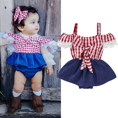 Toddler Baby Girl Cute Overalls Denim Dress