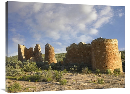 Global Gallery GCS-452198-3040-142 30 x 40 in. Hovenweep Castle At Lit