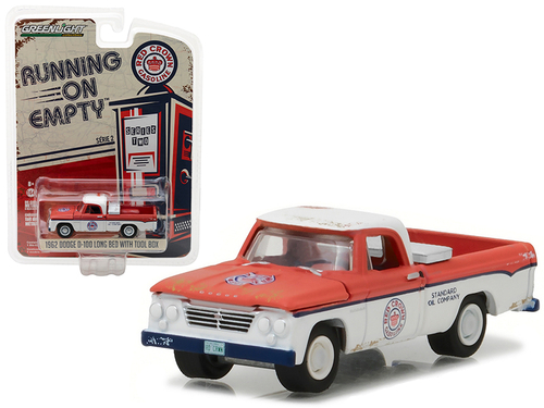 1962 Dodge D-100 Pickup Truck Long Bed with Tool Box Red Crown