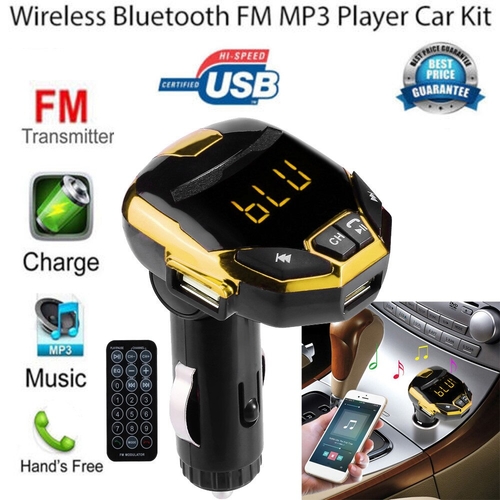 Handsfree Bluetooth FM Transmitter Audio Car Mp3