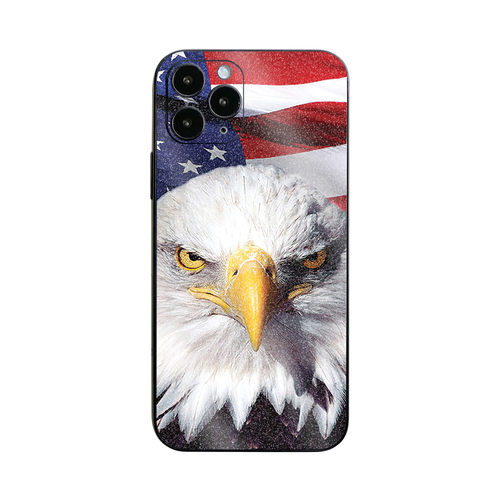 MightySkins GL-APIPH12PR-America Strong Glossy Glitter Skin for Apple 