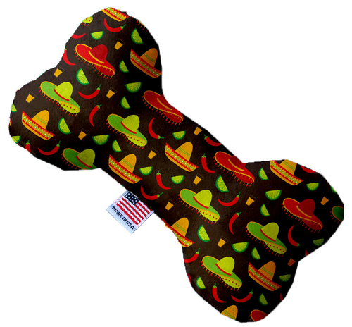 Mirage Pet 1184-CTYBN10 Sombreros Canvas Bone Dog Toy - 10 in.