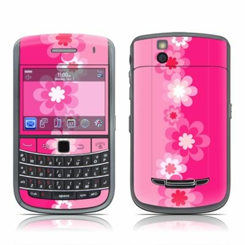 DecalGirl B965-RETROFLOWER-PNK BlackBerry Bold 9650 Skin - Retro Pink 