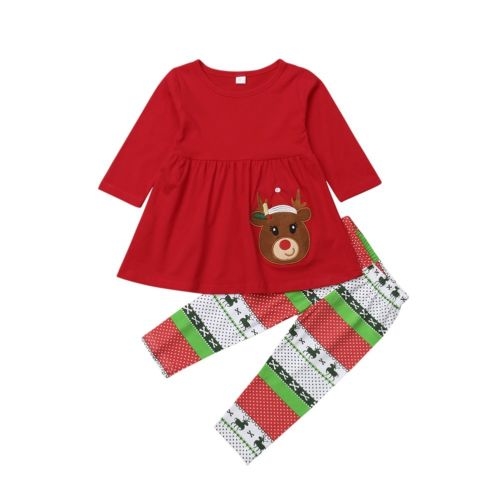 Fashion Kids Baby Girl Clothes Christmas