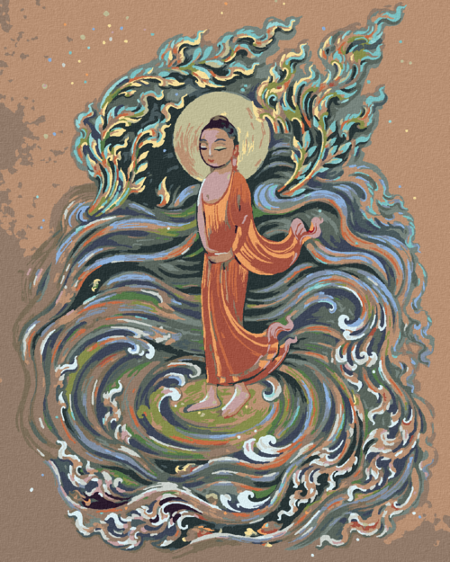 Paint by Numbers - BUDDHA IN WAVES