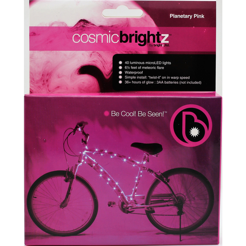 Brightz 9700386 Cosmicbrightz Bike Frame LED Light Kit  Pink