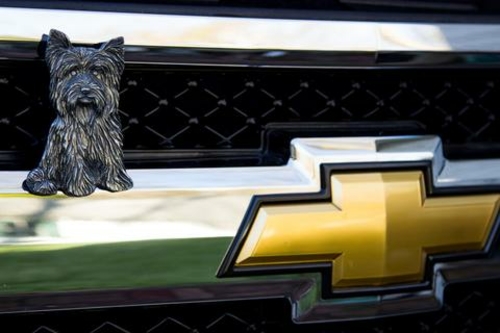 Grillie Yorkshire Terrier-N Yorkshire Terrier Antique Nickel Ornament&