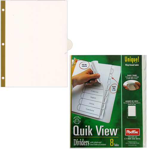 8-Pack Tab Dividers