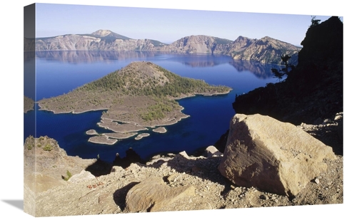 Global Gallery GCS-452887-1624-142 16 x 24 in. Wizard Island in Crater