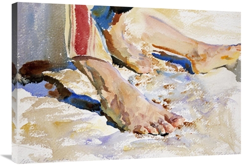 Global Gallery GCS-268510-36-142 36 in. Feet of an Arab, Tiberias 