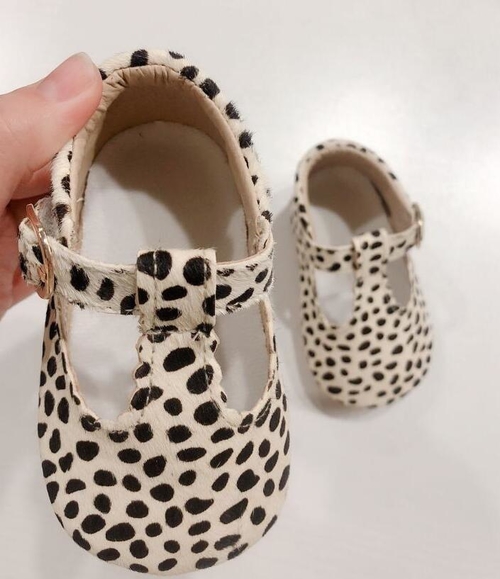 2019 new  Genuine Leather Baby shoes Leopard print