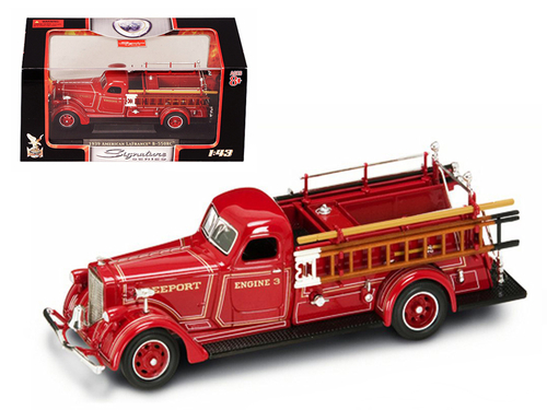 1939 American LaFrance B-550RC Fire Engine Red 1/43 Diecast Car Model