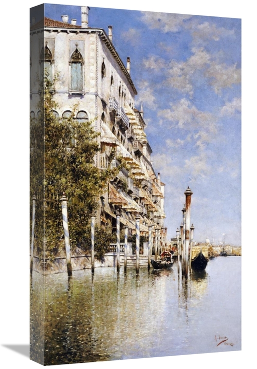 22 in. Along the Grand Canal Art Print - Rafael Senet